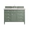 James Martin Vanities Brittany 48in Single Vanity, Smokey Celadon w/ 3 CM Eternal Jasmine Pearl Top 650-V48-SC-3EJP - alternate 1